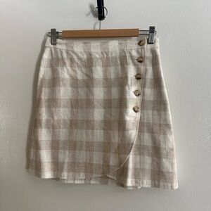 Madewell Linen Blend Skirt